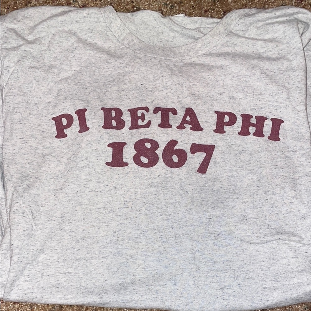 Pi Beta Phi 1867 Gray T-Shirt